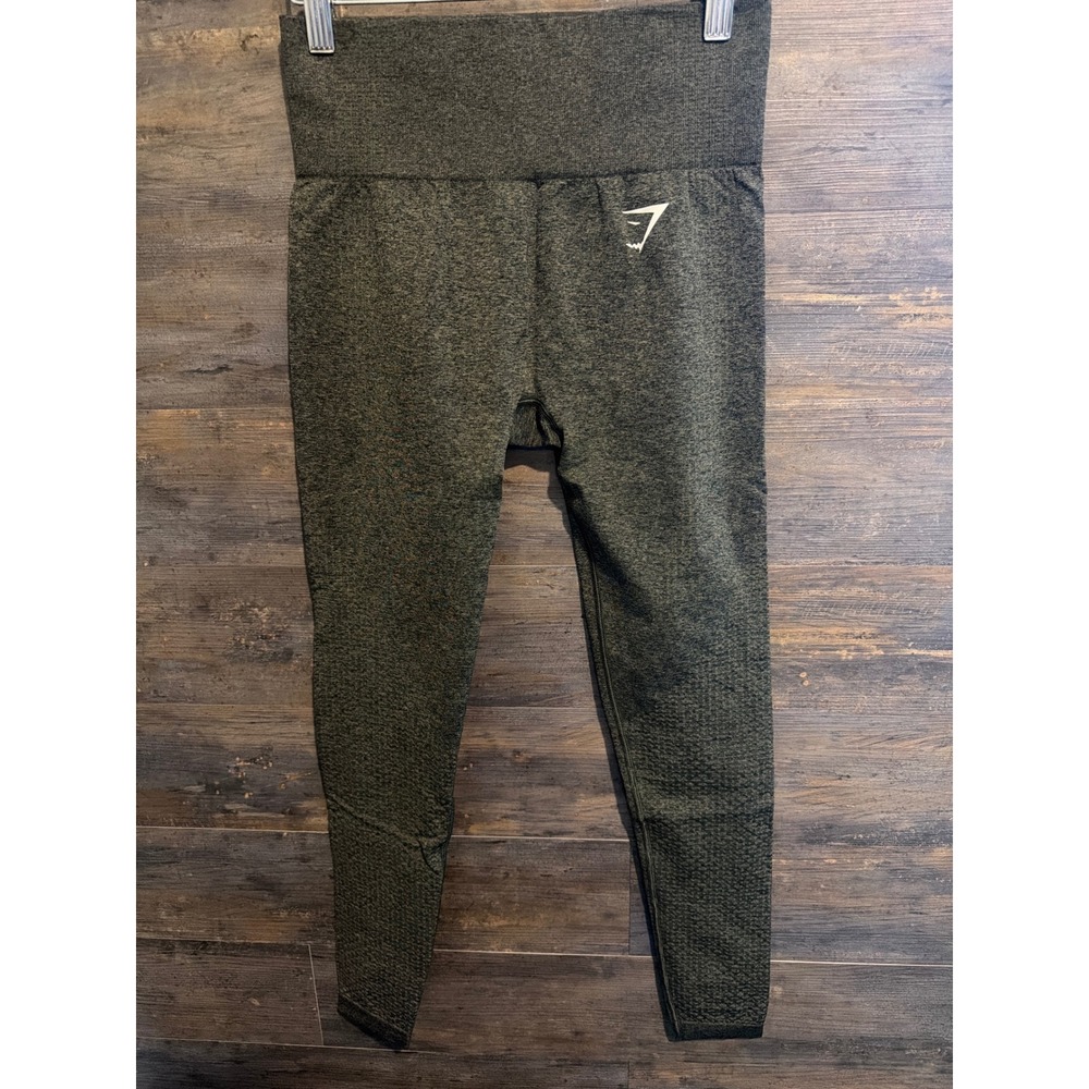 Gymshark Vital Seamless Leggings Dark Green Marl High Waisted Yoga Pants Small